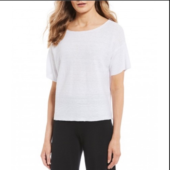 eileen fisher bateau neck top
